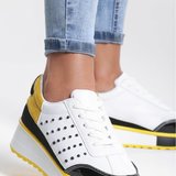 Sneakers cu platforma Alava alb